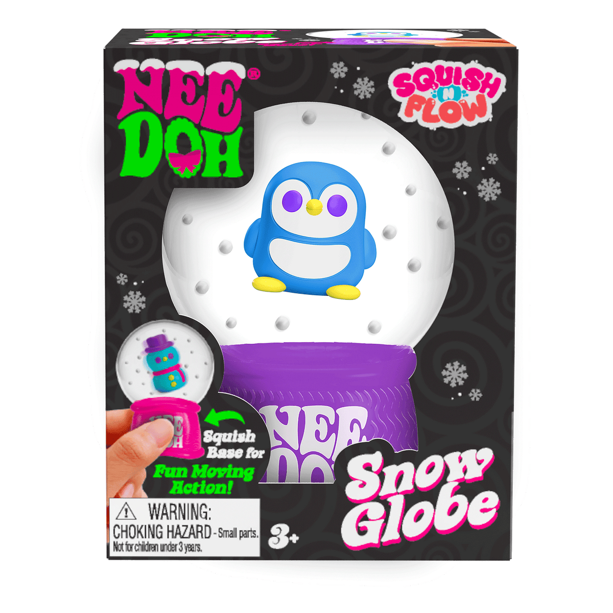 NeeDoh Squish N Flow Snow Globe 1
