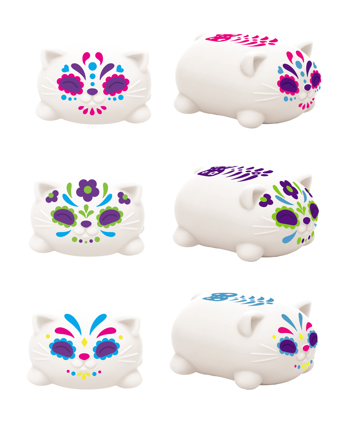 NeeDoh Sugar Skull Cats 1